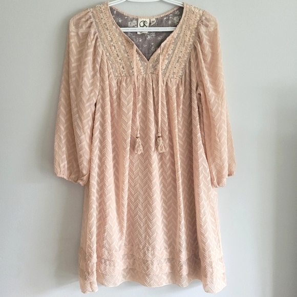 One September Anwen Boho Peasant Midi Dress - Picture 2 of 9